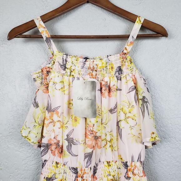 NEW! Lily Rose Floral Spring Midi Dress - M - Picture 3 of 5